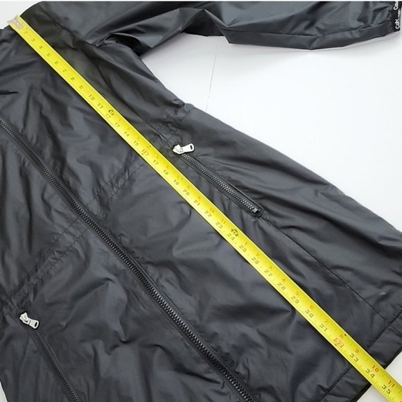 Calvin Klein Women's 3/4 Length Black Nylon Hooded Jacket Fleeced Lined Size M - Picture 15 of 15